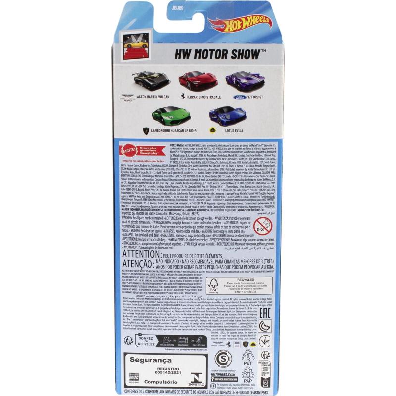 Pack 5 Hot Wheels - HW Motor Show 2025 - JBJ89 - Carrinhos de